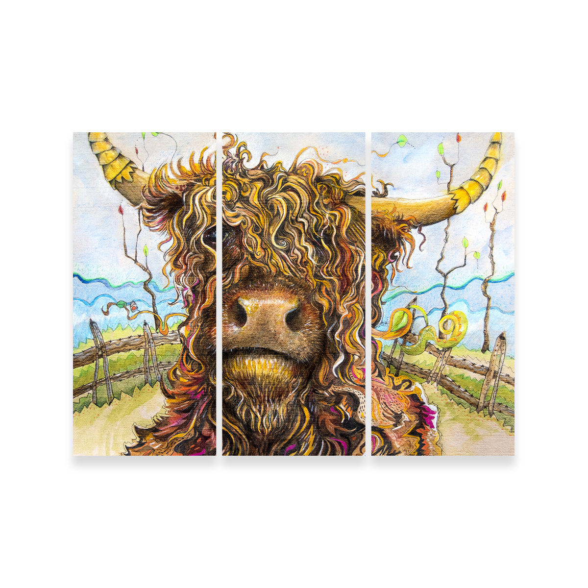 Highland Cow Art Wall Art