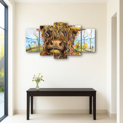 AUTO-MOCKUP ROOM | Highland Cow Art