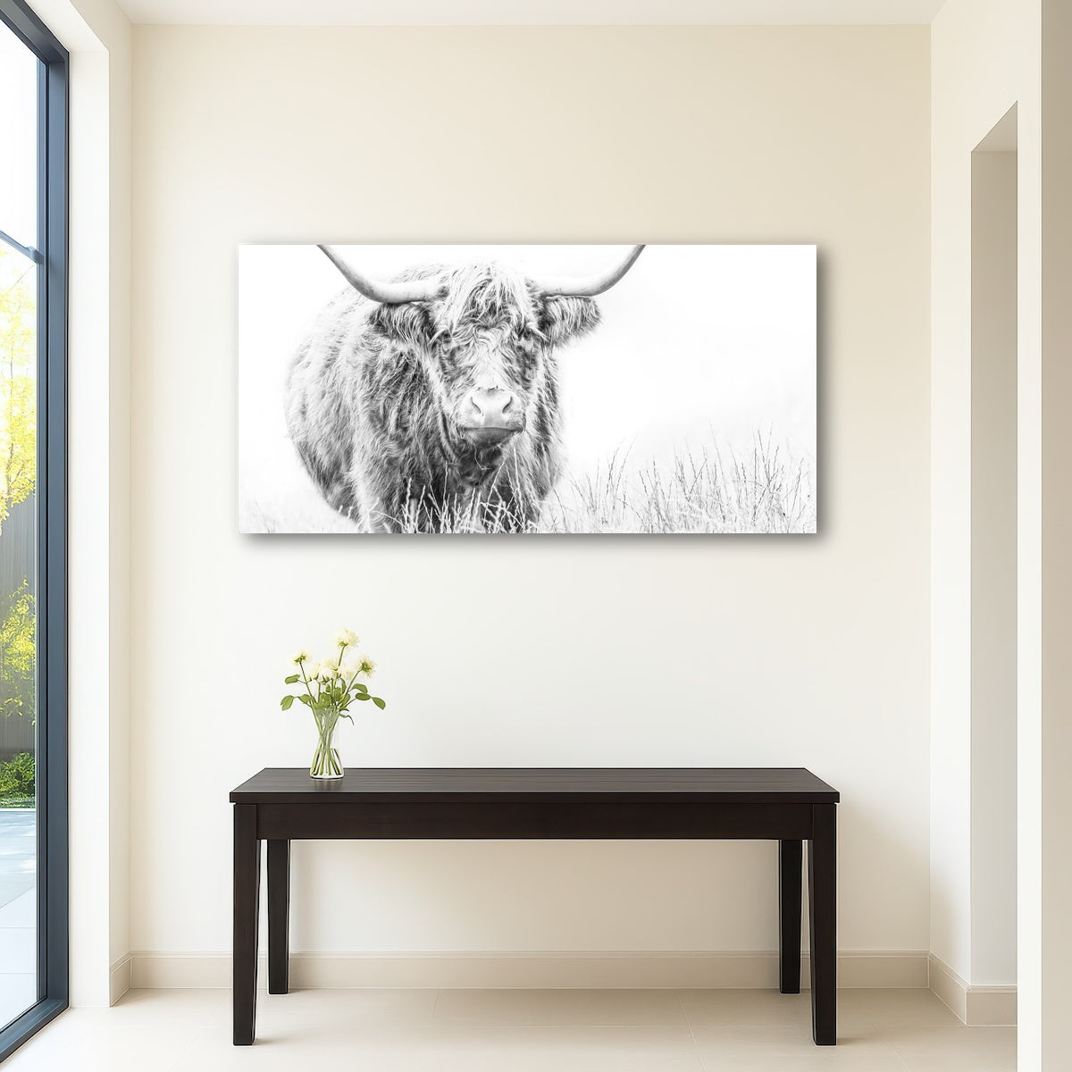 AUTO-MOCKUP ROOM | Highland Cow on white