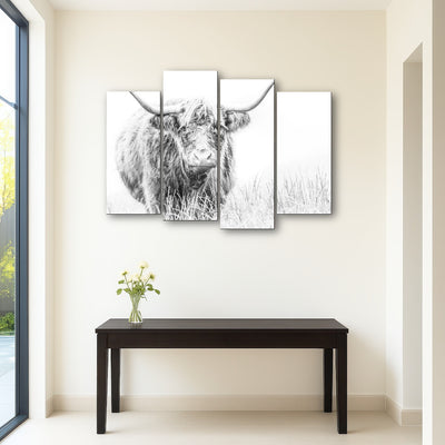 AUTO-MOCKUP ROOM | Highland Cow on white