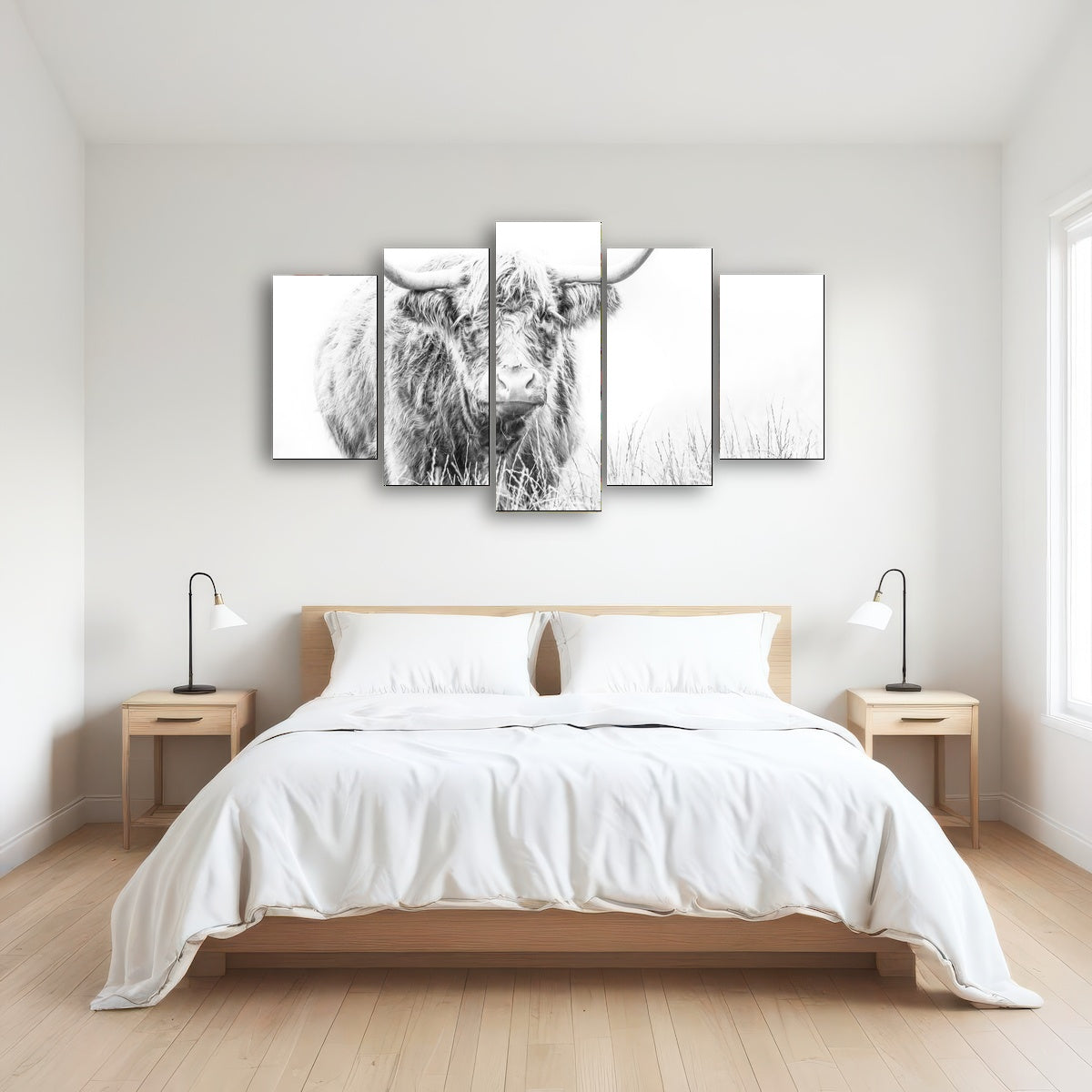 AUTO-MOCKUP ROOM | Highland Cow on white