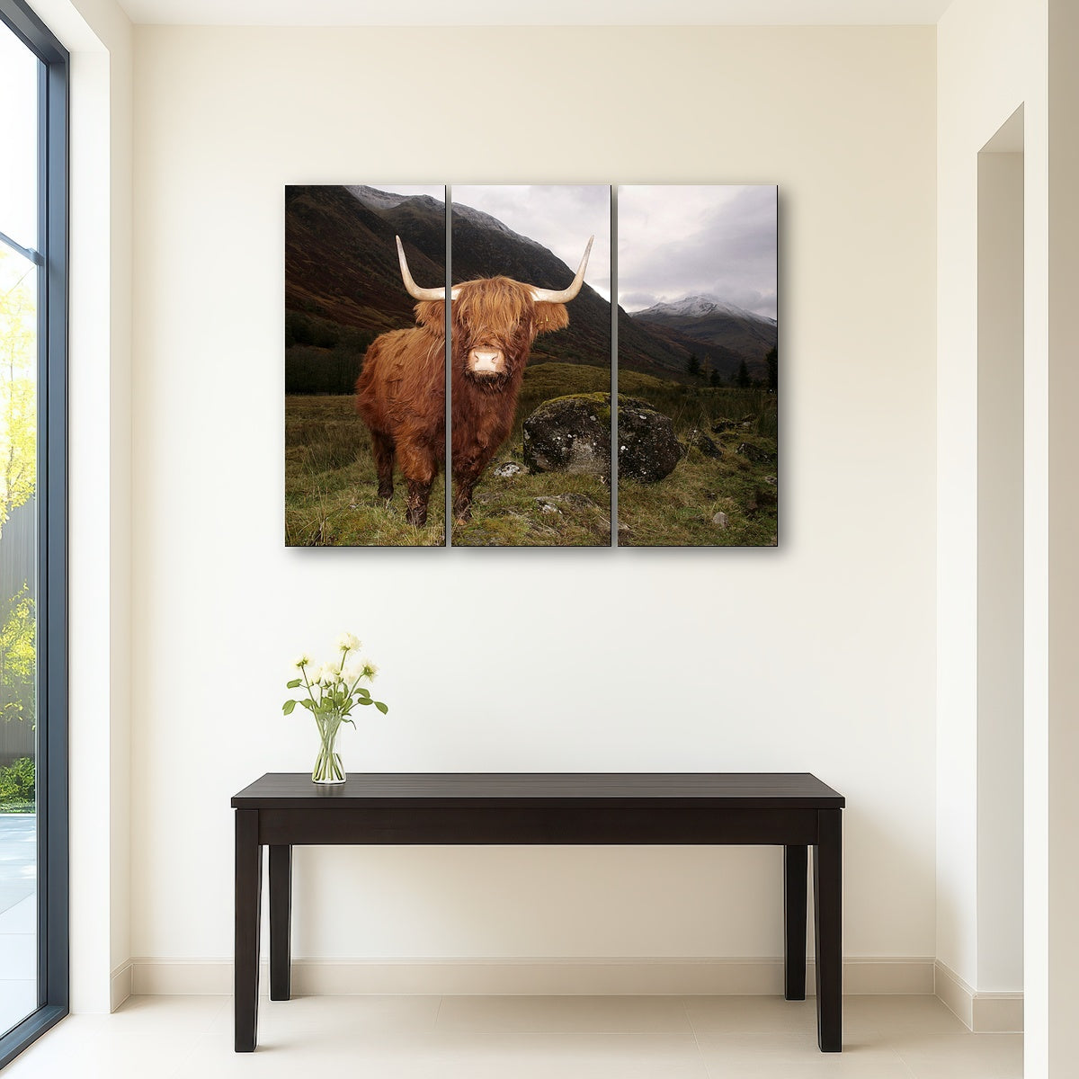 AUTO-MOCKUP ROOM | Highland cow in Glen Coe