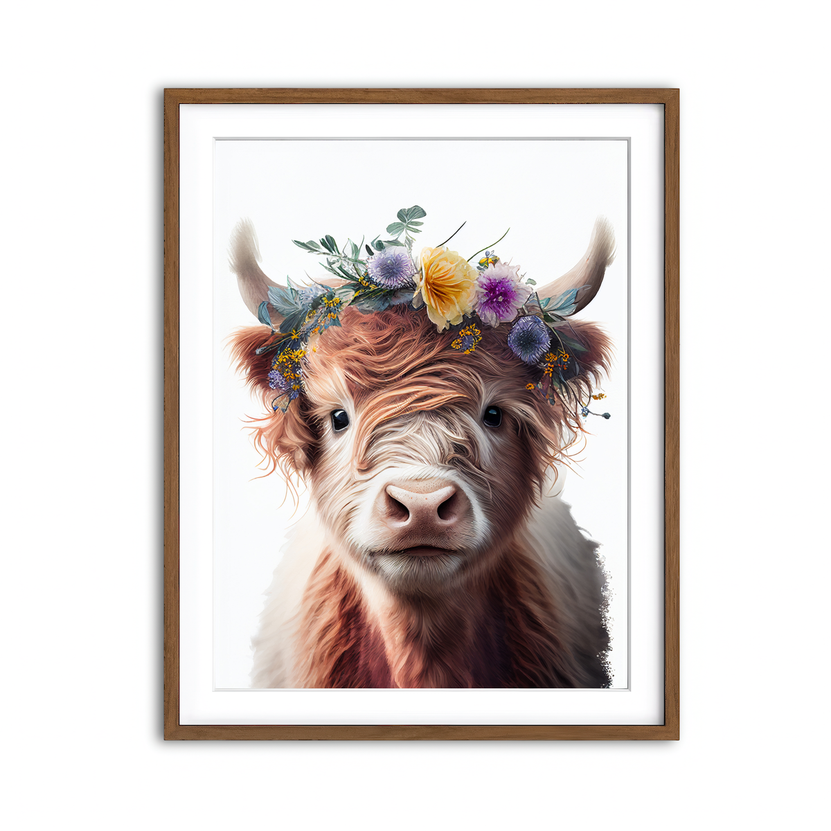 Framed Print 3x4 Walnut