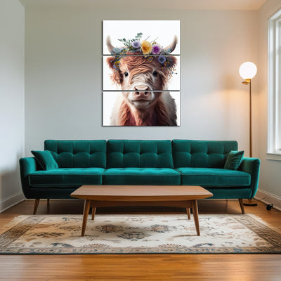AUTO-MOCKUP ROOM | Highland cow portrait