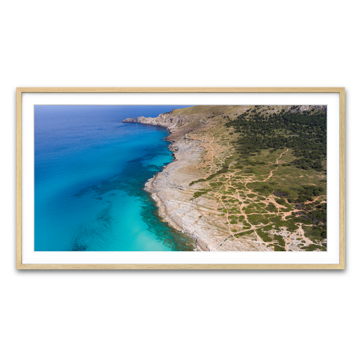 Framed Print 2x1 Natural
