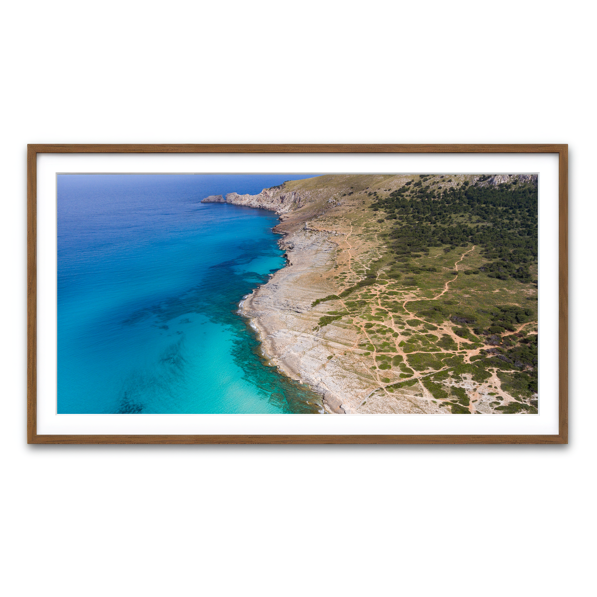 Framed Print 2x1 Walnut