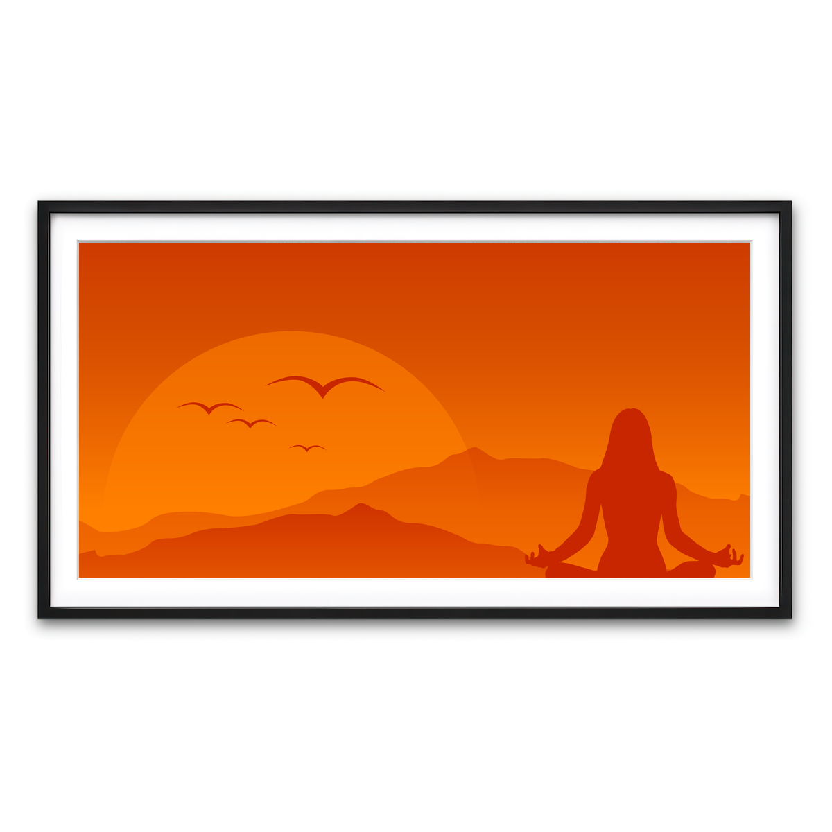 Framed Print 2x1 Black