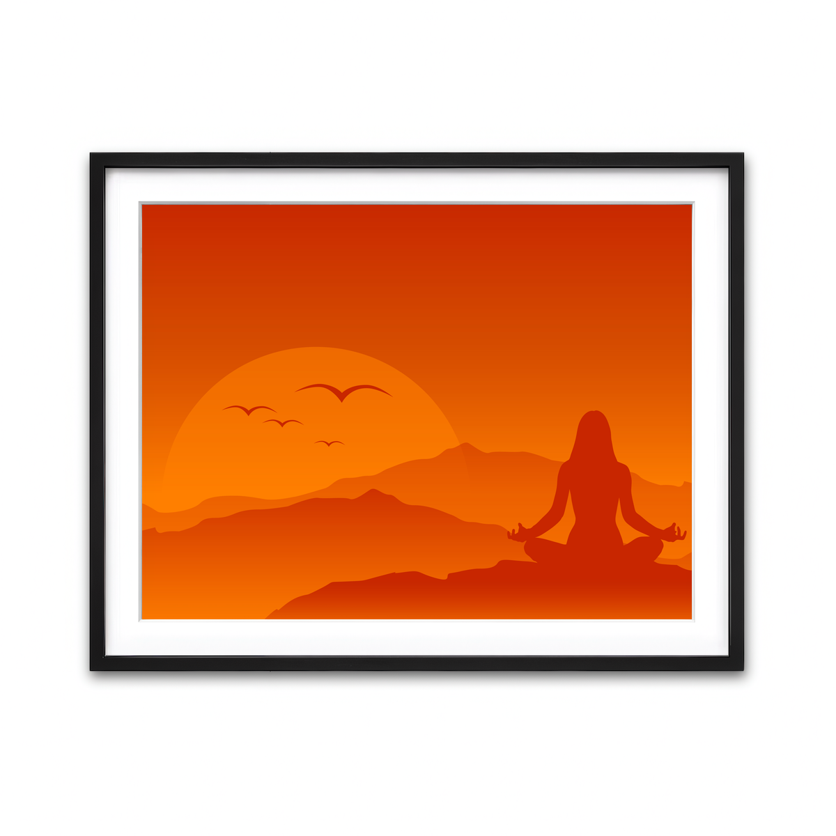 Framed Print 4x3 Black