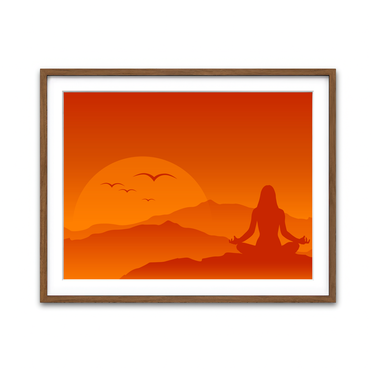 Framed Print 4x3 Walnut