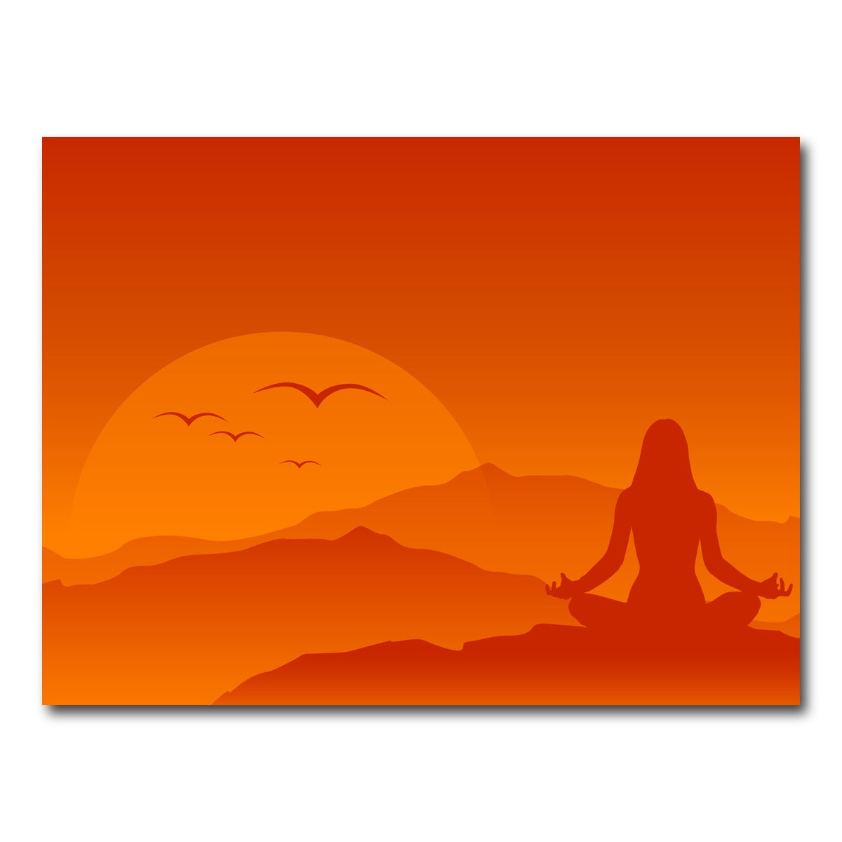 AUTO-MOCKUP WHITE | Hilltop Meditation | 1 Piece | Gallery Wrap Canvas | group=4x3