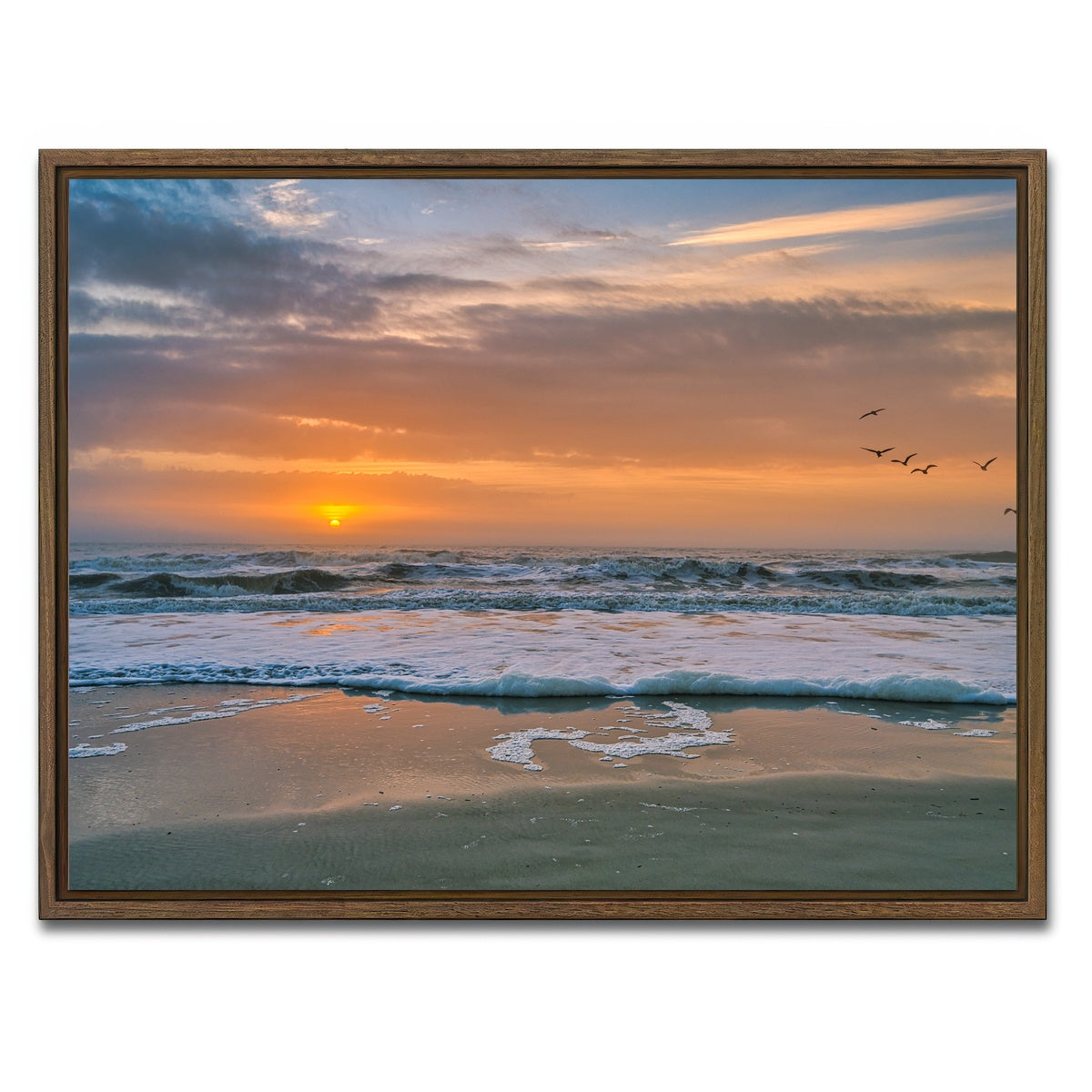 AUTO-MOCKUP WHITE | Hilton Head | 1 Piece | Walnut Framed Canvas | group=4x3
