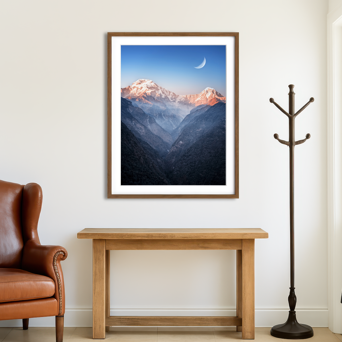 AUTO-MOCKUP ROOM | Himalayan Moonrise Wall Art