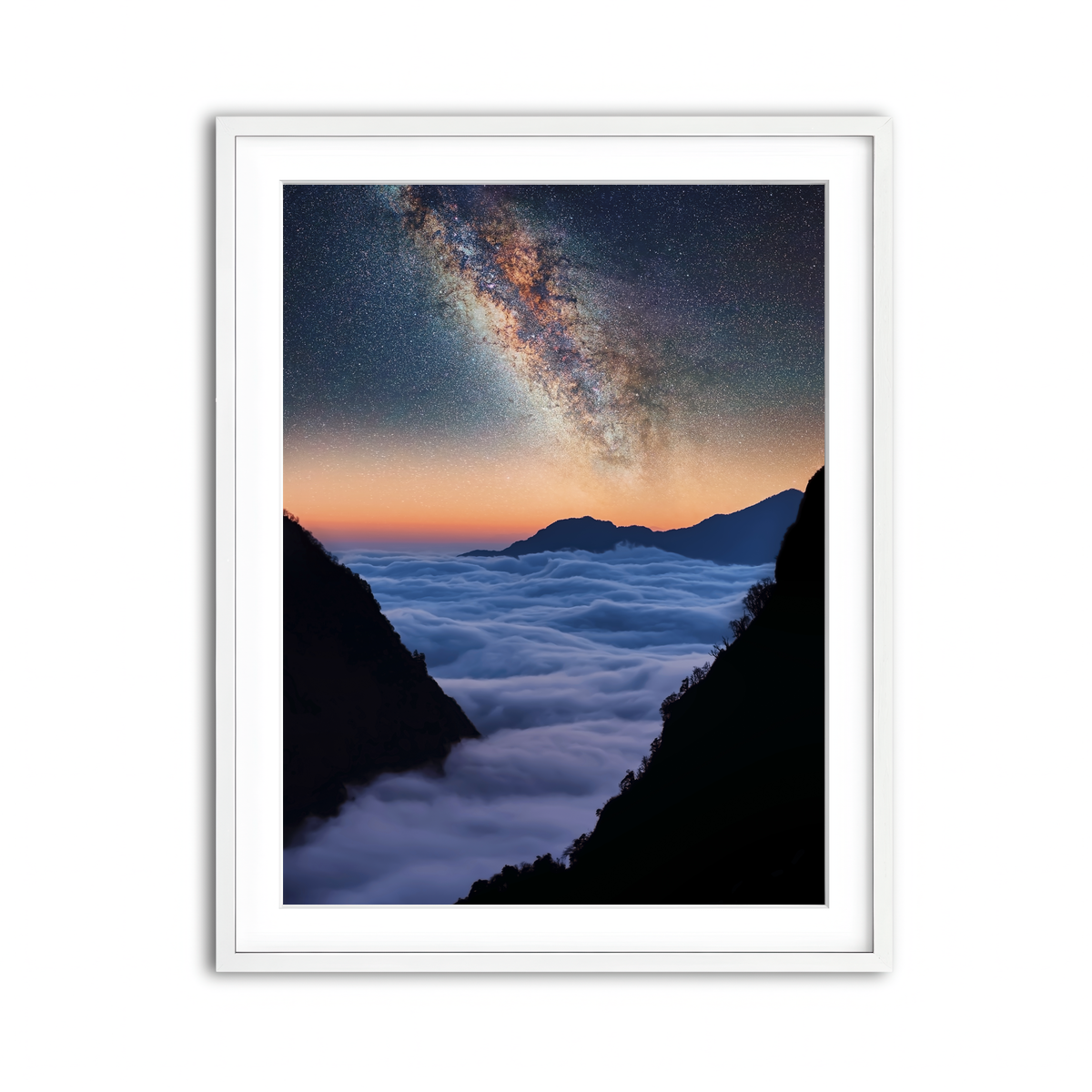 Framed Print 3x4 White