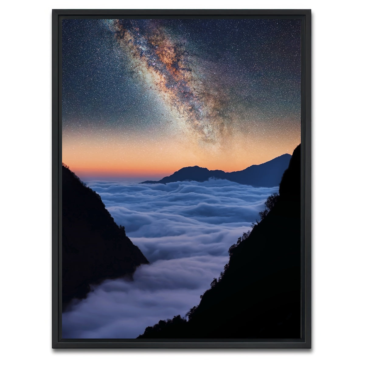 AUTO-MOCKUP WHITE | Himalayan Night | 1 Piece | Black Framed Canvas | group=3x4