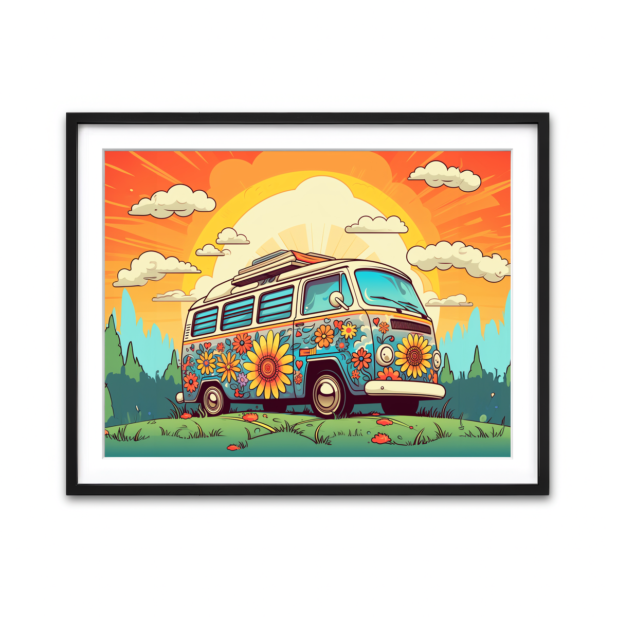 Framed Print 4x3 Black