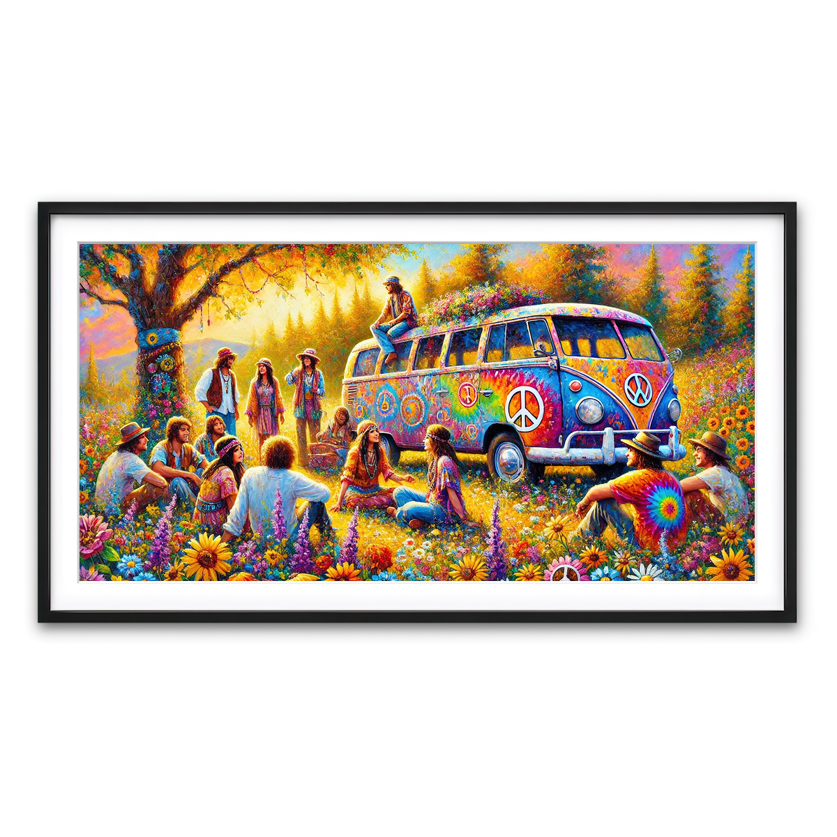 Framed Print 2x1 Black