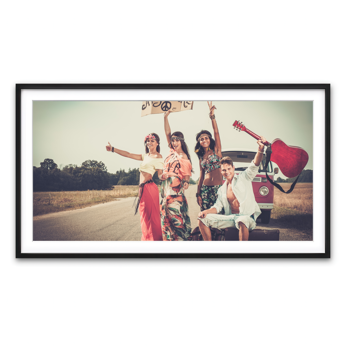 Framed Print 2x1 Black