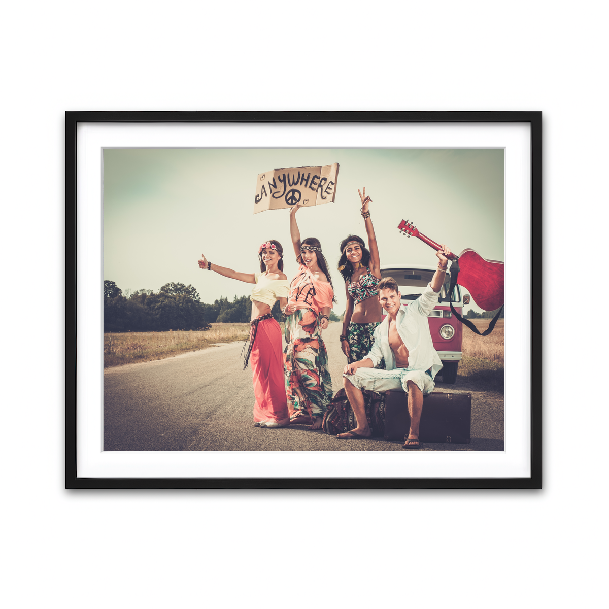 Framed Print 4x3 Black