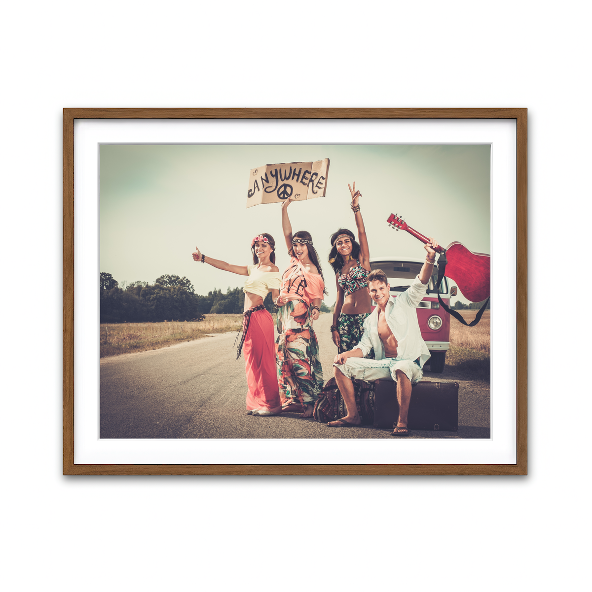 Framed Print 4x3 Walnut