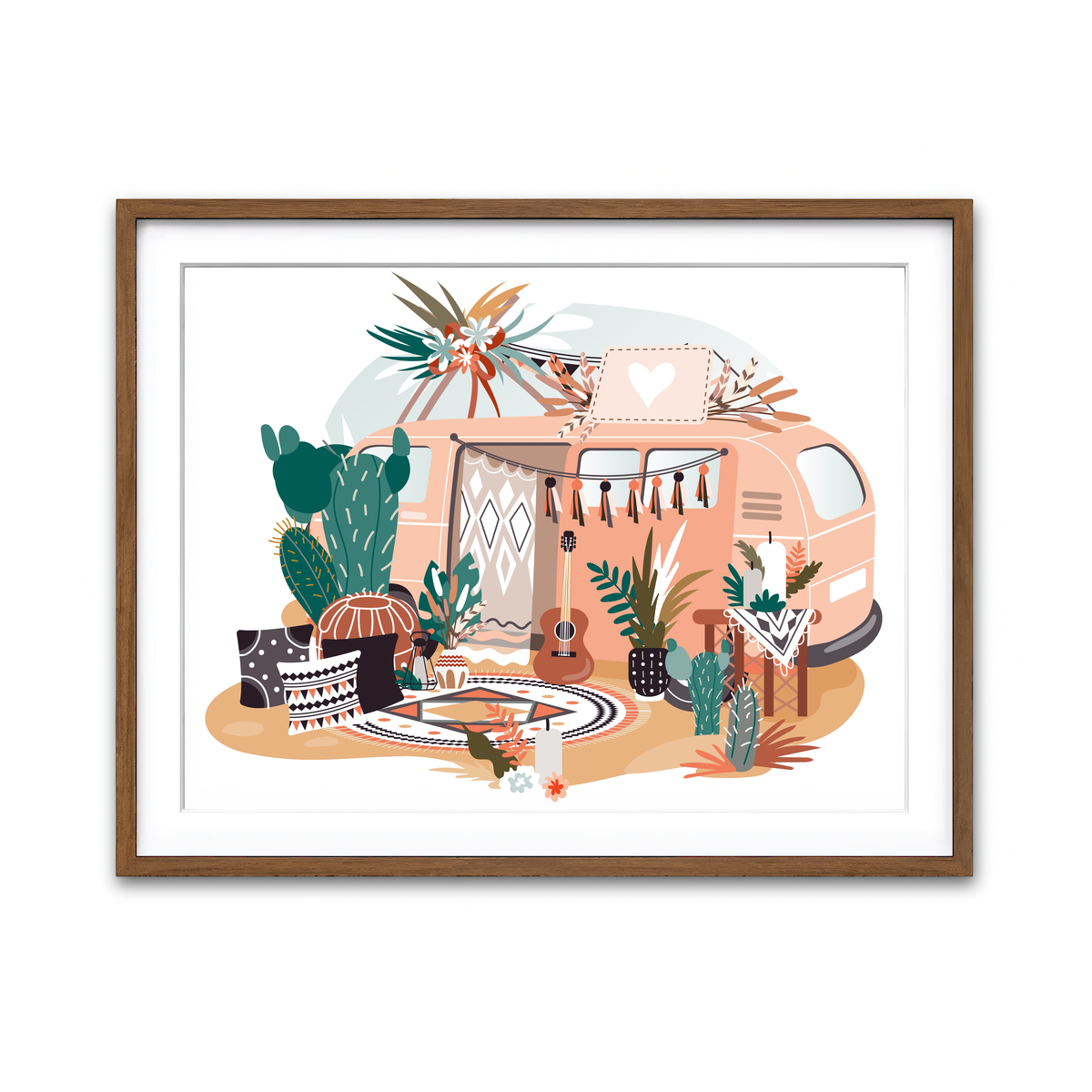 Framed Print 4x3 Walnut