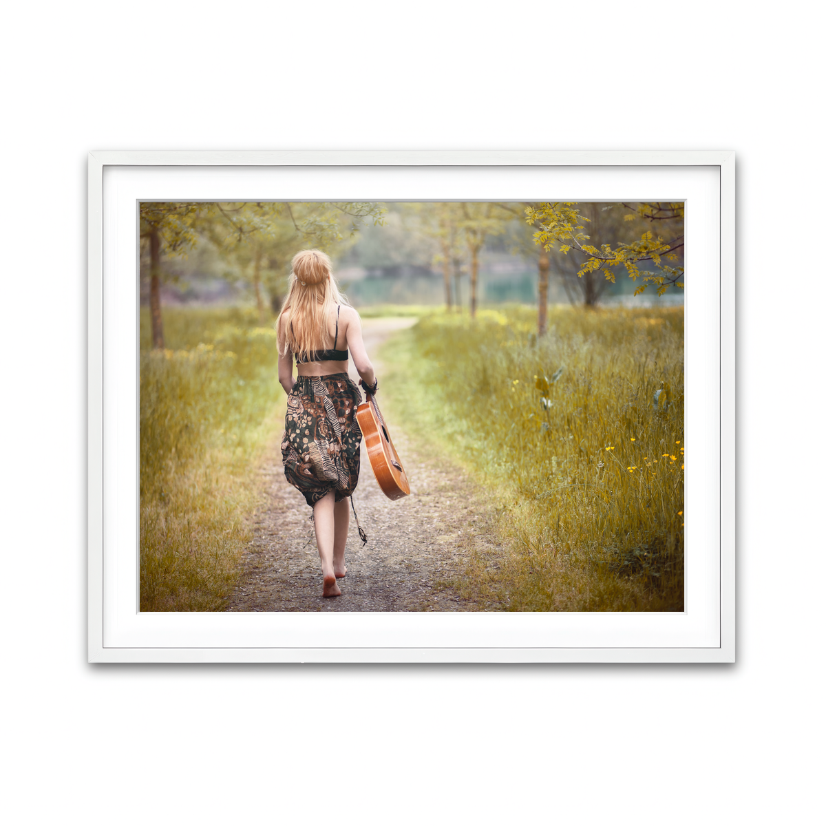 Framed Print 4x3 White