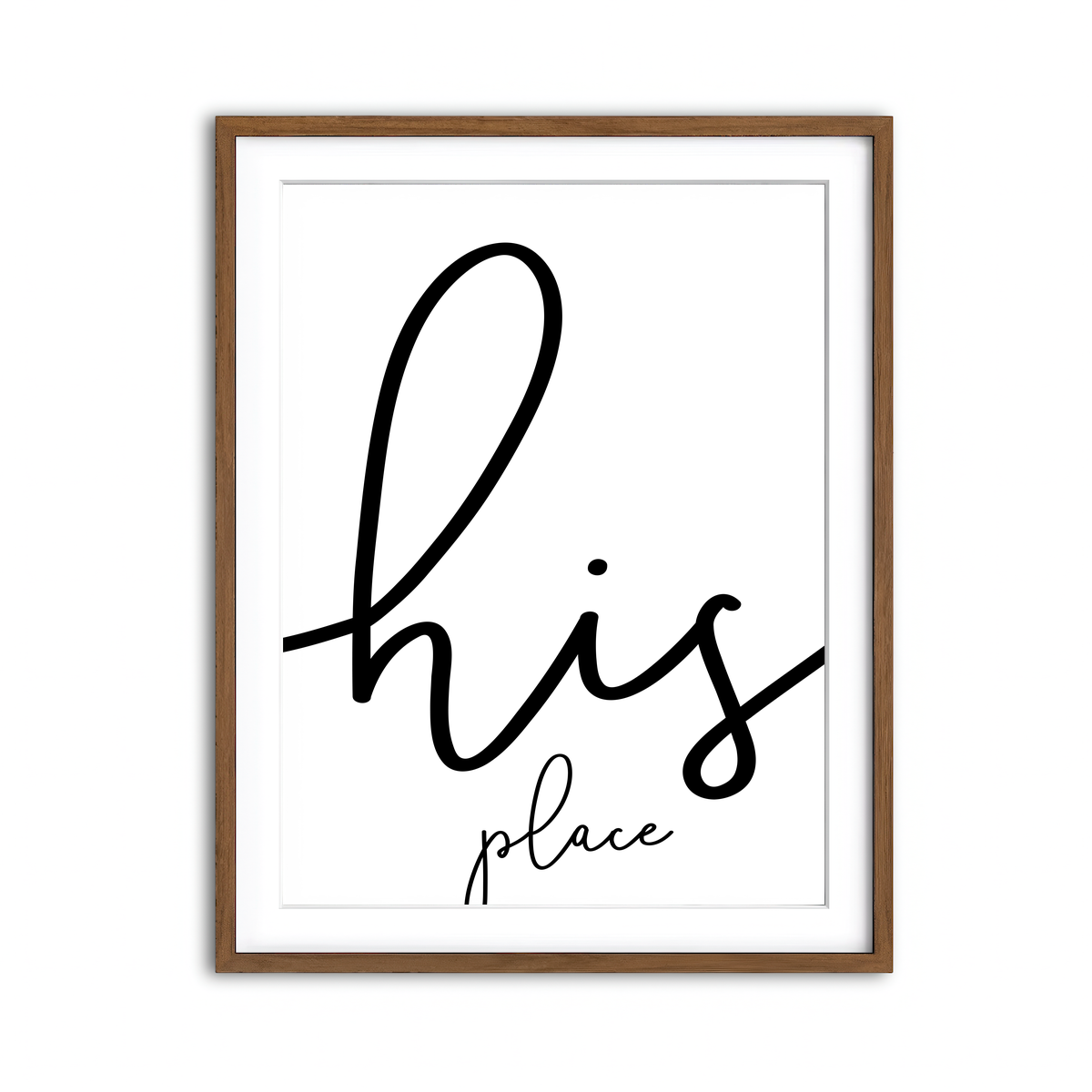 Framed Print 3x4 Walnut