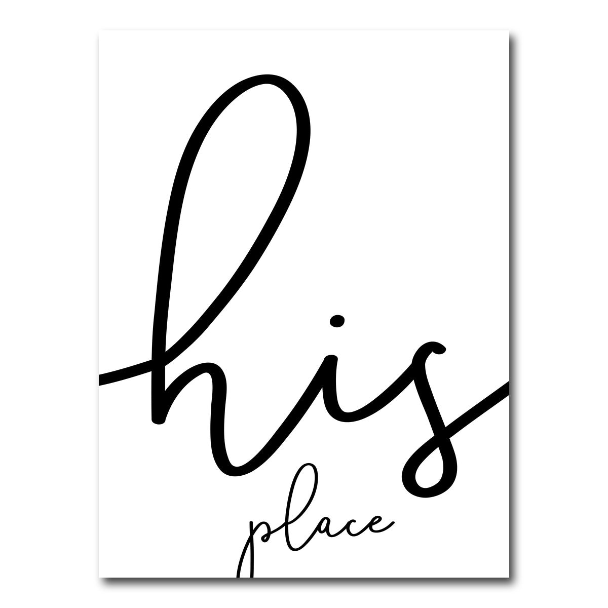 AUTO-MOCKUP WHITE | His place | 1 Piece | Gallery Wrap Canvas | group=3x4