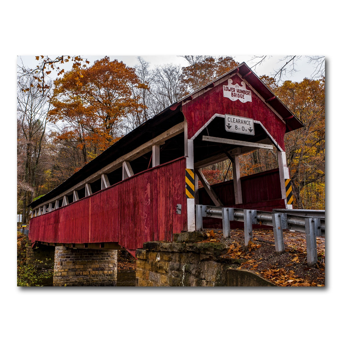 AUTO-MOCKUP WHITE | Historic Lower Humbert Covered Bridge | 1 Piece | Gallery Wrap Canvas | group=4x3