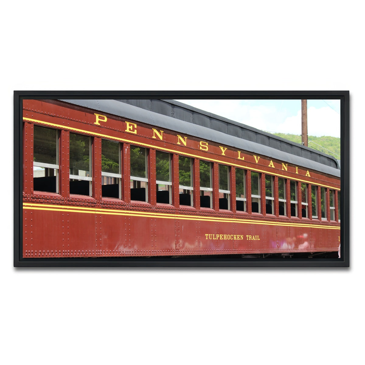 AUTO-MOCKUP WHITE | Historic railroad car | 1 Piece | Black Framed Canvas | group=2x1