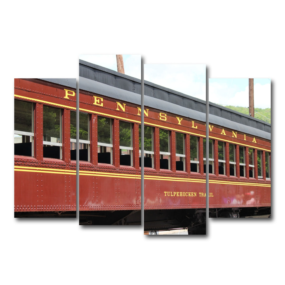 AUTO-MOCKUP WHITE | Historic railroad car | 4 Piece | Gallery Wrap Canvas | group=4_normal