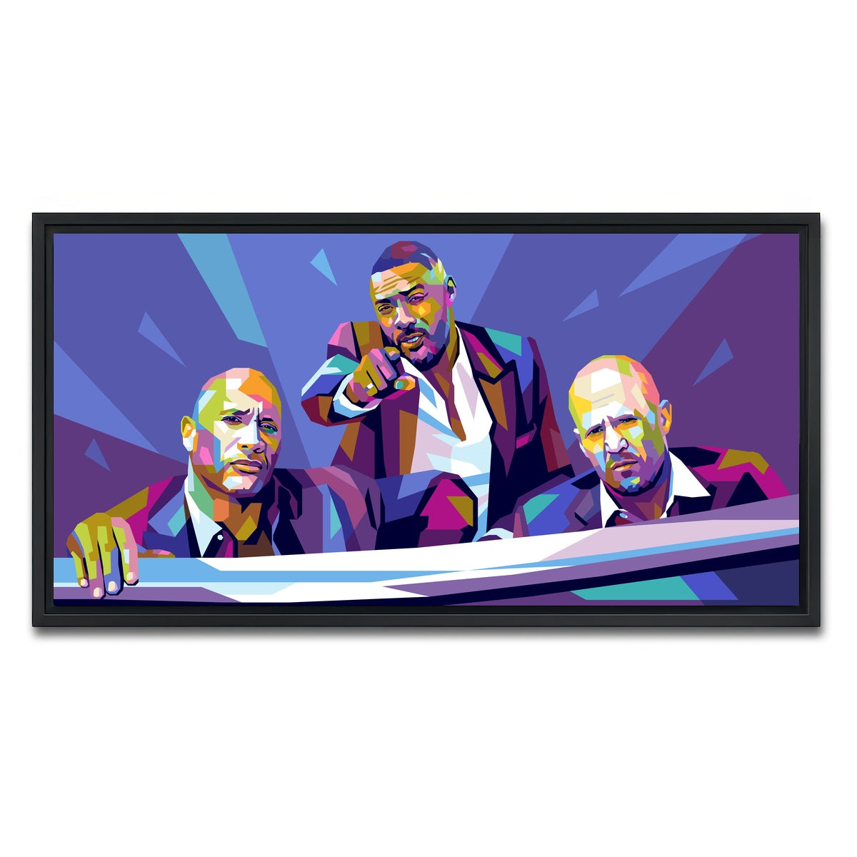 AUTO-MOCKUP WHITE | Hobbs & Shaw | 1 Piece | Black Framed Canvas | group=2x1