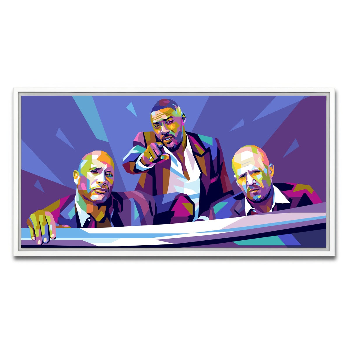 AUTO-MOCKUP WHITE | Hobbs & Shaw | 1 Piece | White Framed Canvas | group=2x1