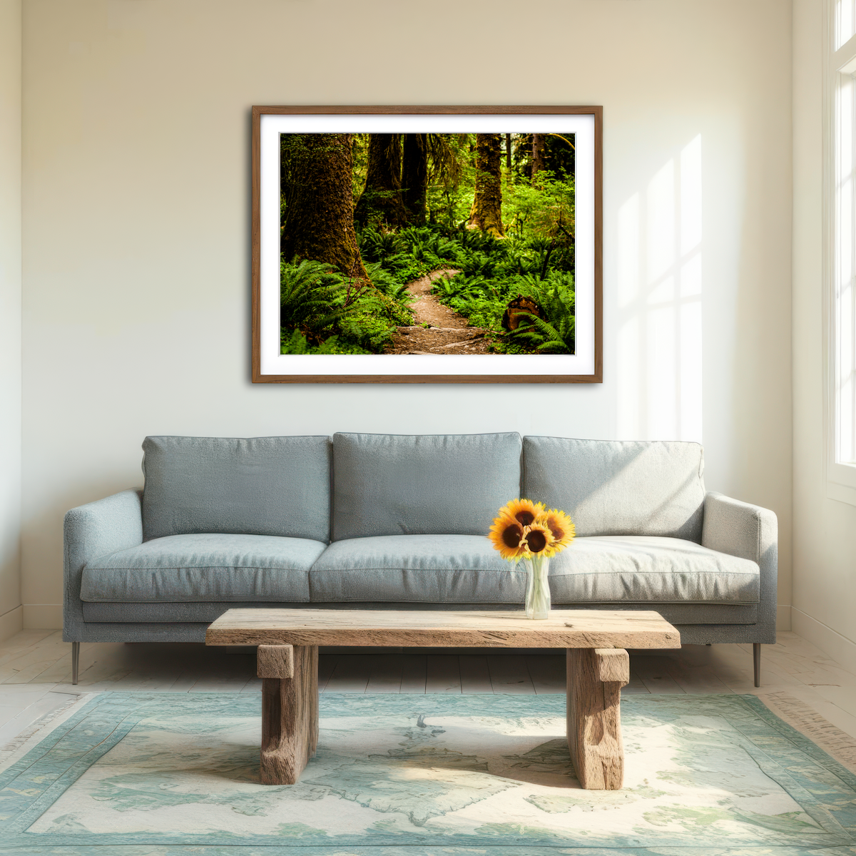 AUTO-MOCKUP ROOM | Hoh Rainforest Wall Art