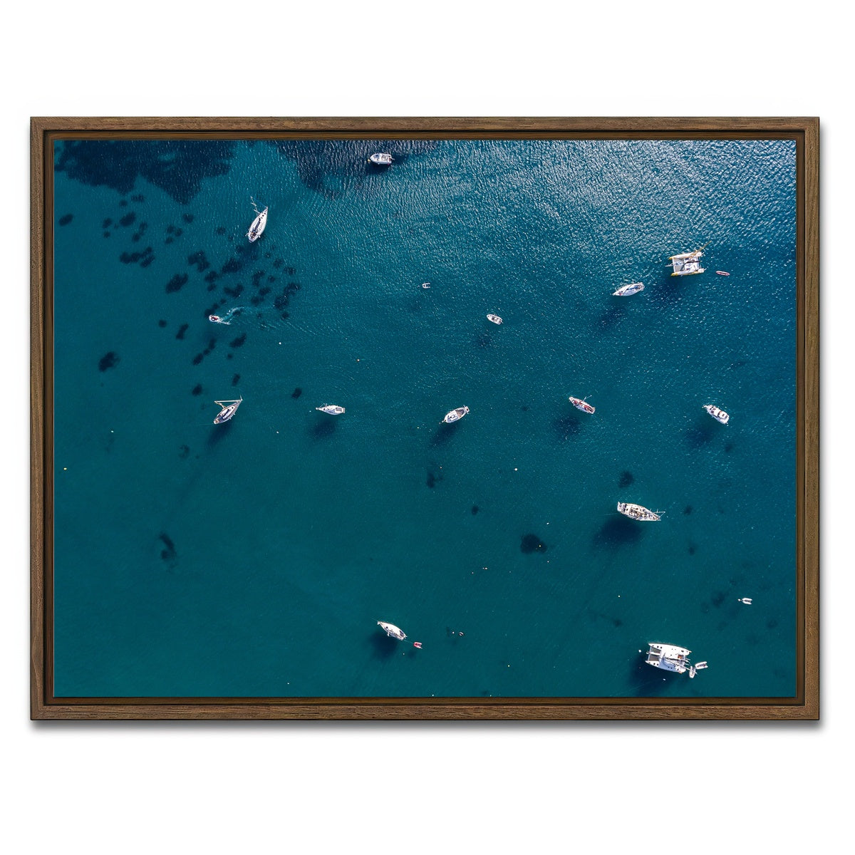 AUTO-MOCKUP WHITE | Holiday on the Water | 1 Piece | Walnut Framed Canvas | group=4x3