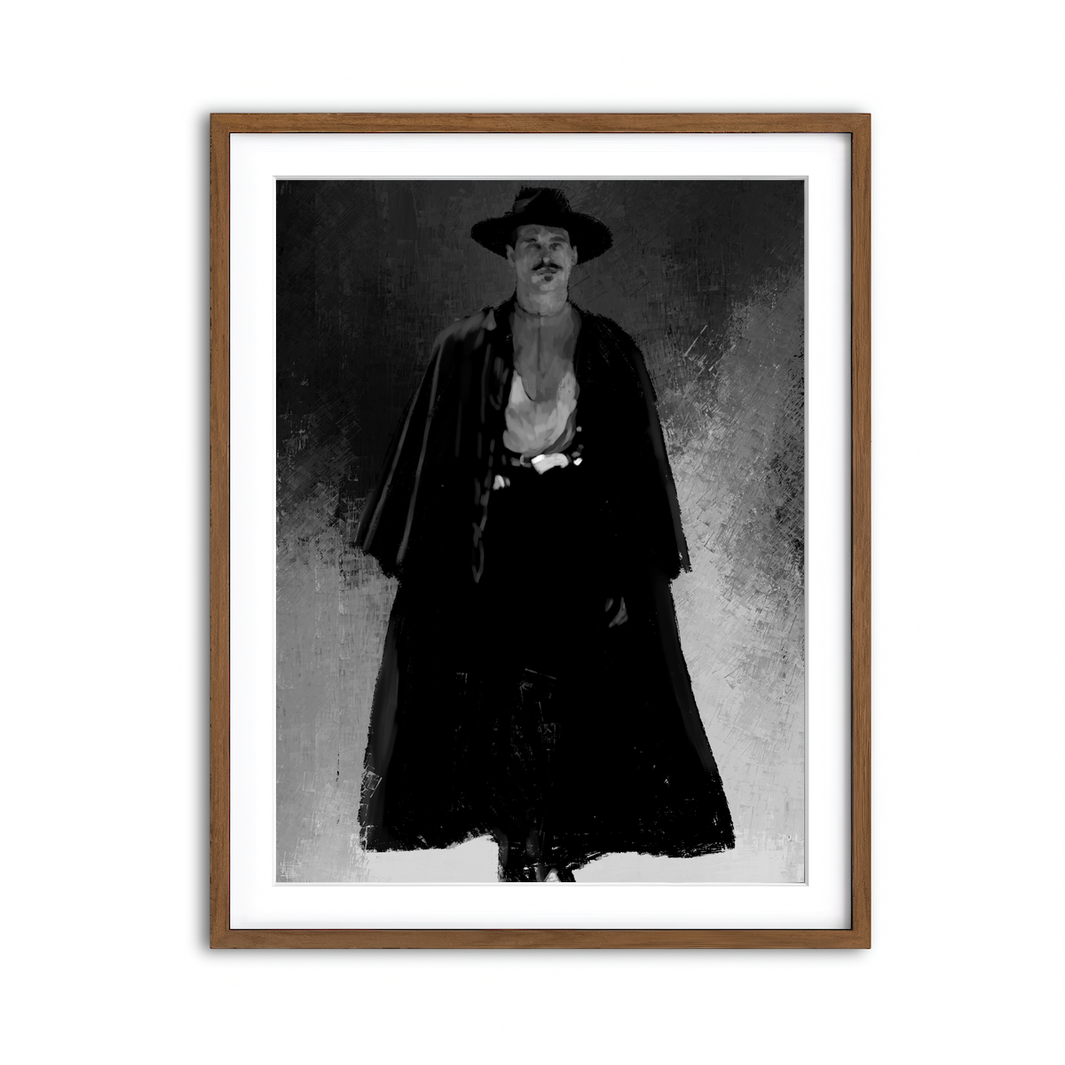 Framed Print 3x4 Walnut