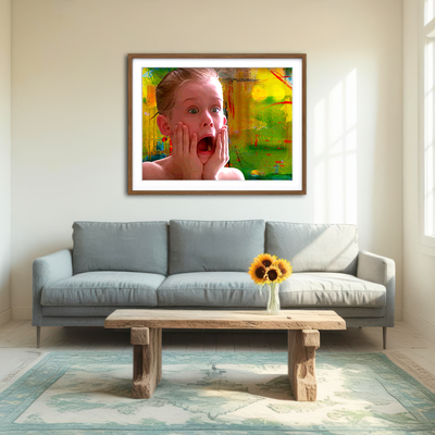 AUTO-MOCKUP ROOM | Home Alone Aftershave Wall Art