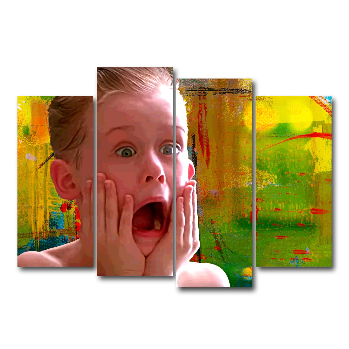 AUTO-MOCKUP WHITE | Home Alone Aftershave | 4 Piece | Gallery Wrap Canvas | group=4_normal