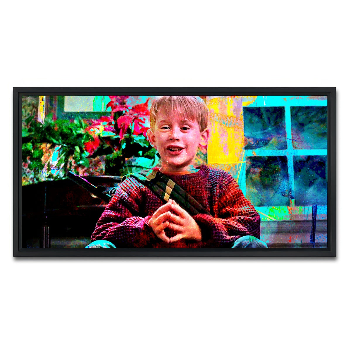 AUTO-MOCKUP WHITE | Home Alone | 1 Piece | Black Framed Canvas | group=2x1