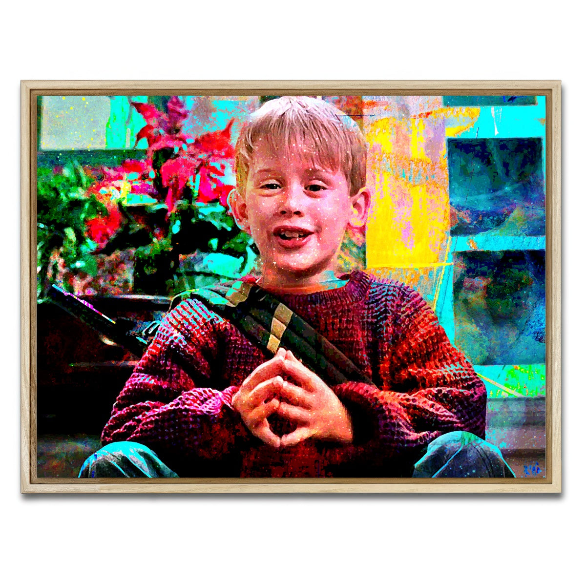 AUTO-MOCKUP WHITE | Home Alone | 1 Piece | Natural Framed Canvas | group=4x3