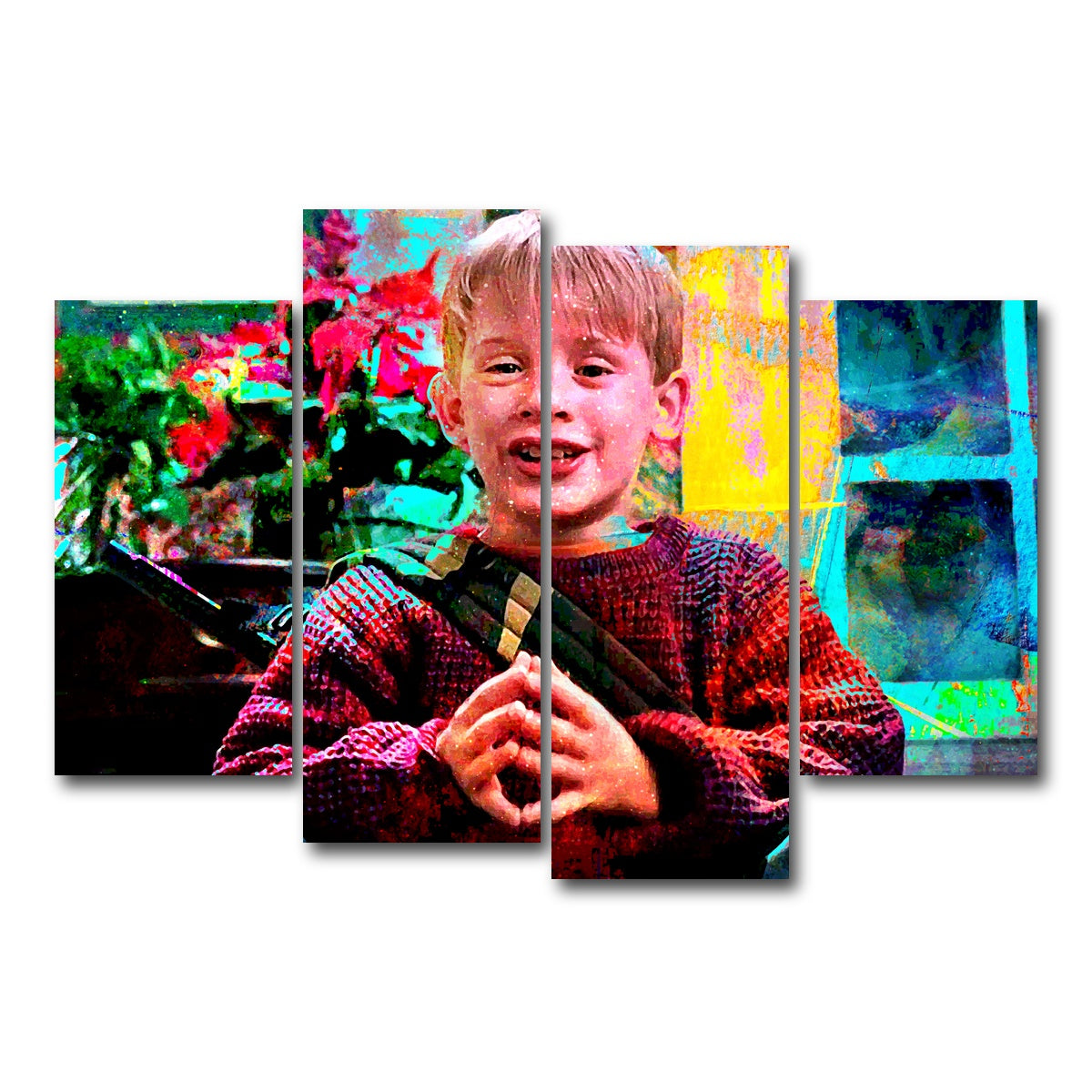 AUTO-MOCKUP WHITE | Home Alone | 4 Piece | Gallery Wrap Canvas | group=4_short