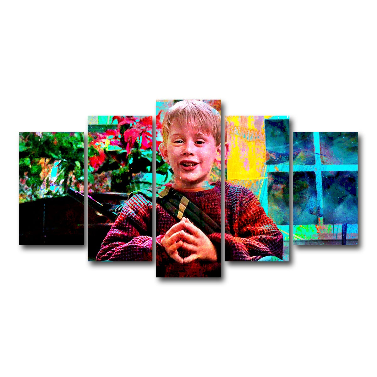 AUTO-MOCKUP WHITE | Home Alone | 5 Piece | Gallery Wrap Canvas | group=5_normal