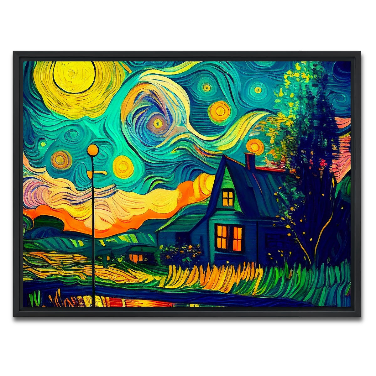 AUTO-MOCKUP WHITE | Home Sweet Home | 1 Piece | Black Framed Canvas | group=4x3