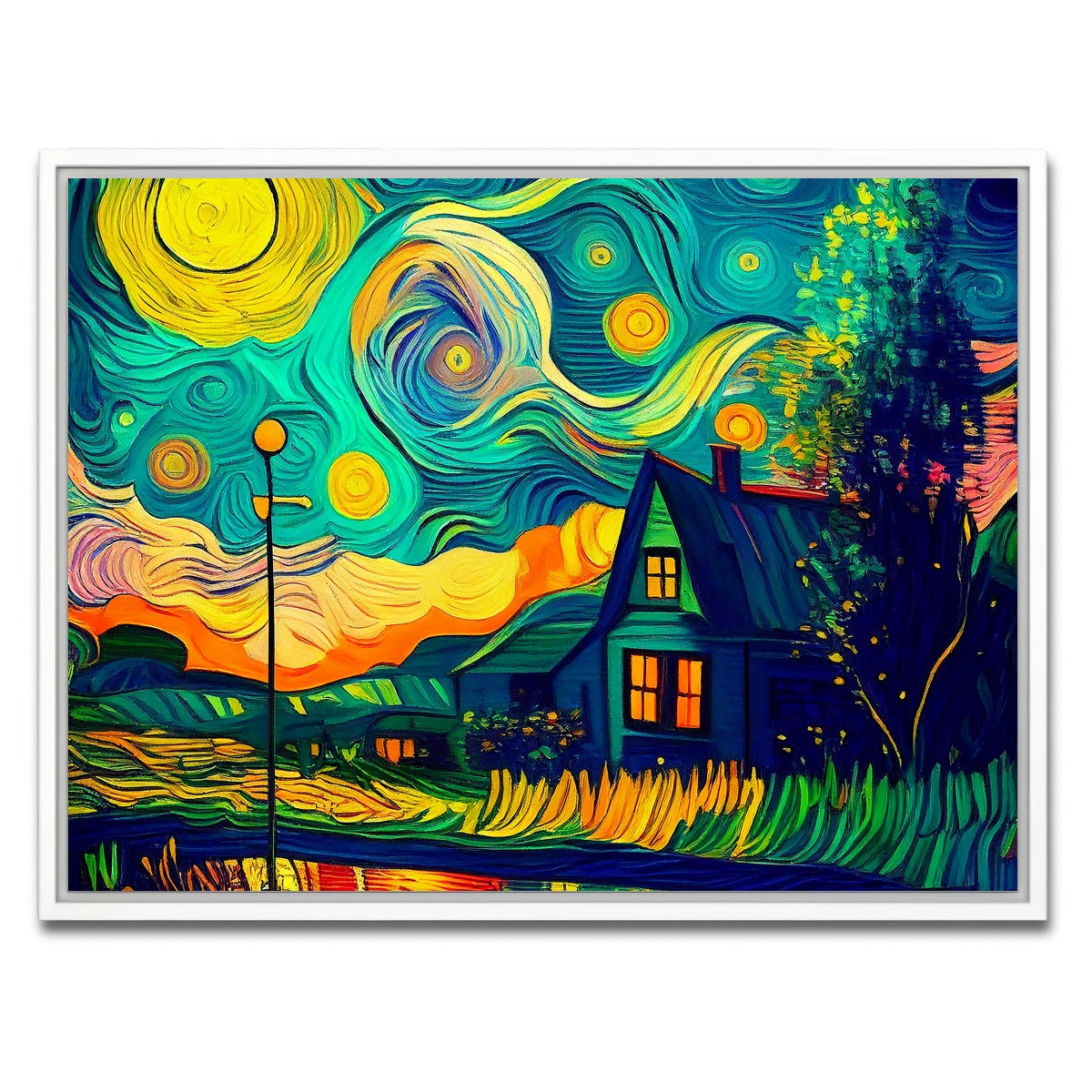 AUTO-MOCKUP WHITE | Home Sweet Home | 1 Piece | White Framed Canvas | group=4x3