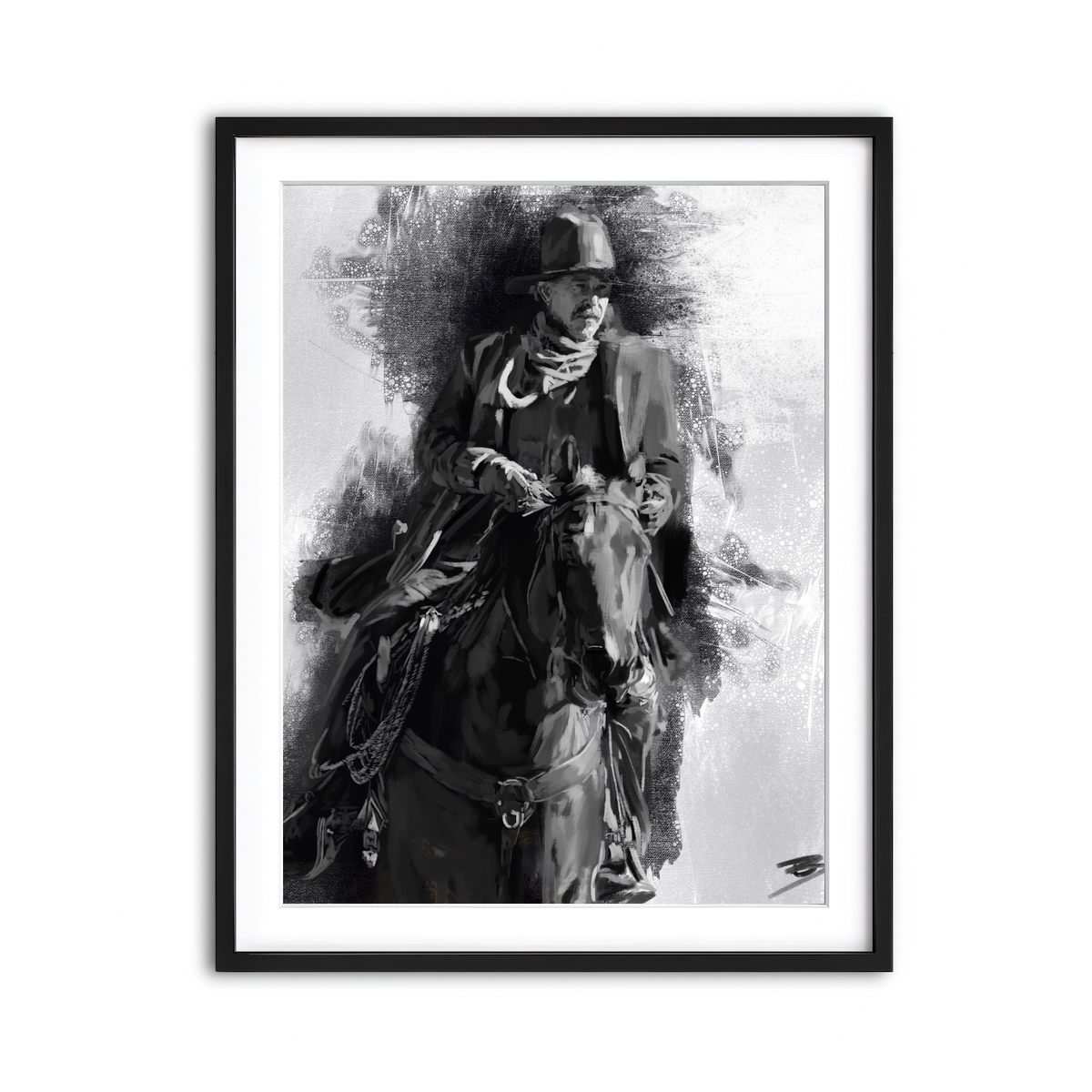 Framed Print 3x4 Black