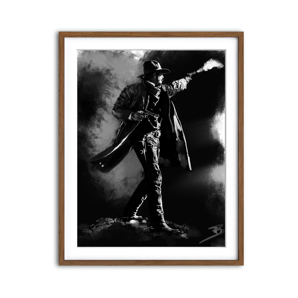 Framed Print 3x4 Walnut