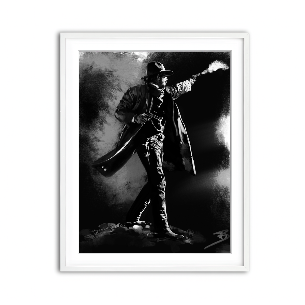 Framed Print 3x4 White