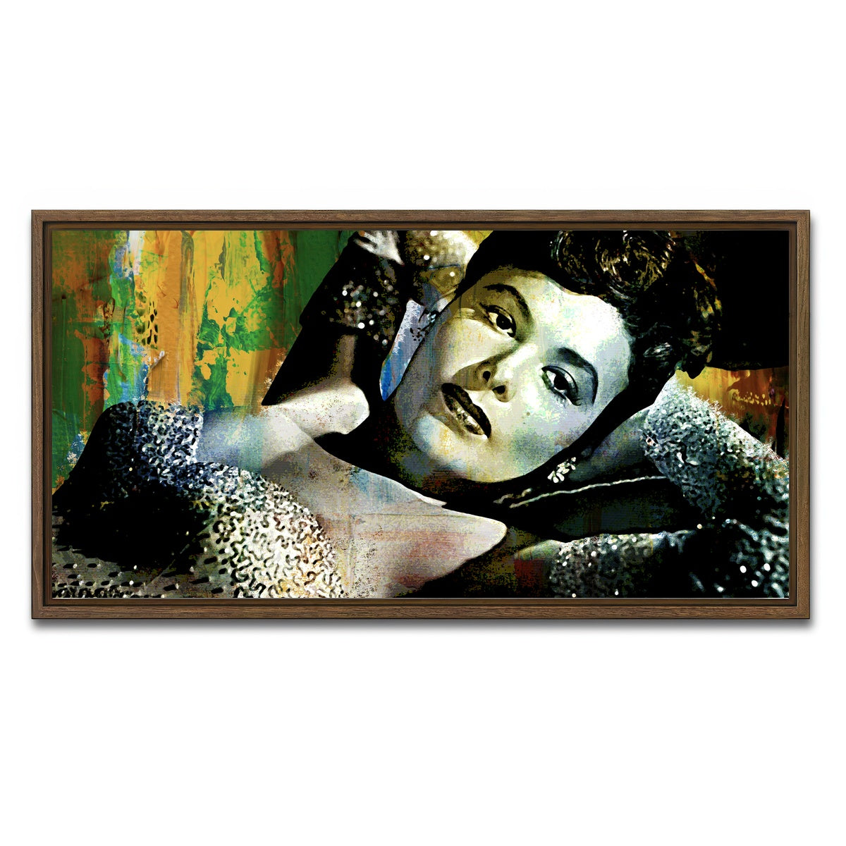 AUTO-MOCKUP WHITE | Horne | 1 Piece | Walnut Framed Canvas | group=2x1