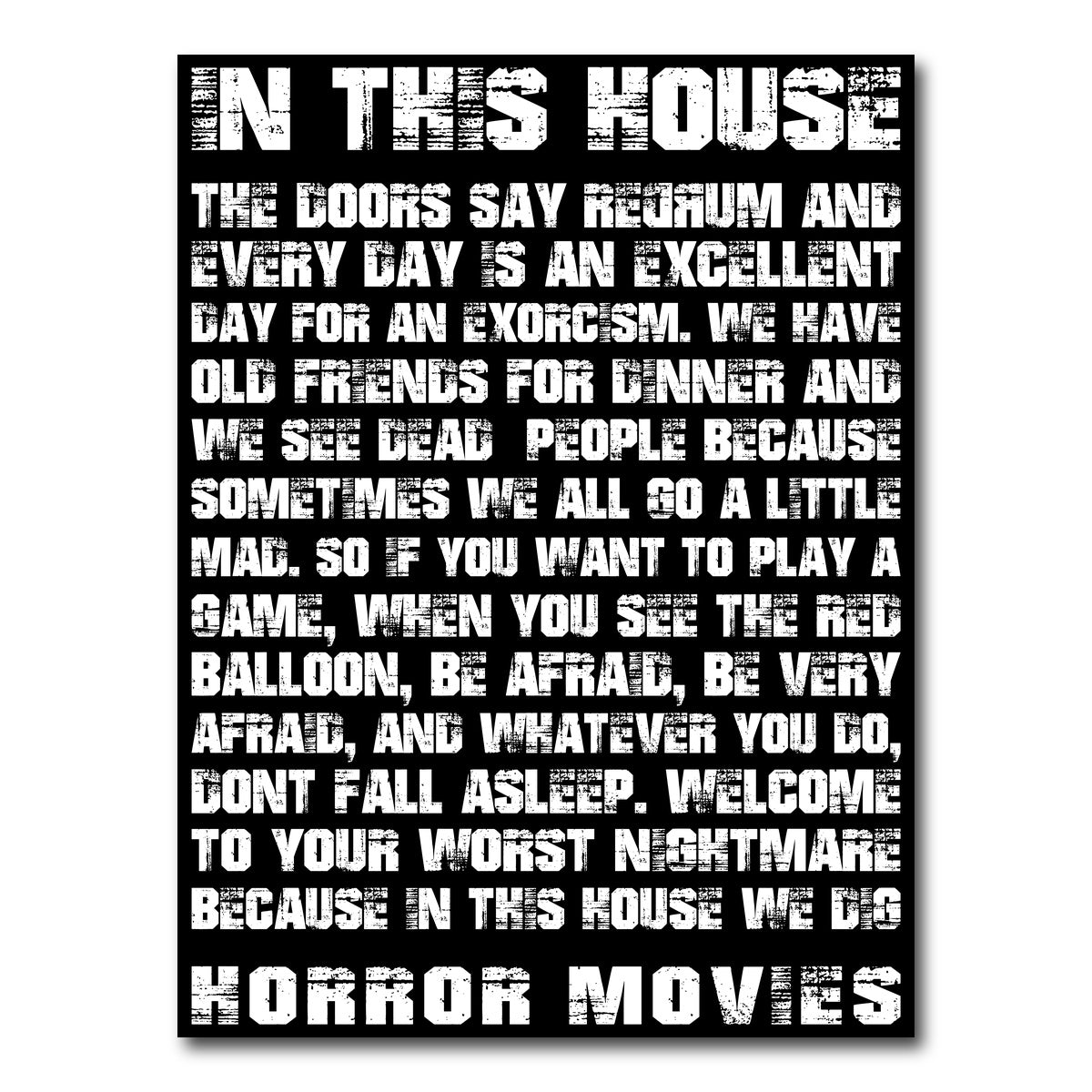 AUTO-MOCKUP WHITE | Horror House | 1 Piece | Gallery Wrap Canvas | group=3x4