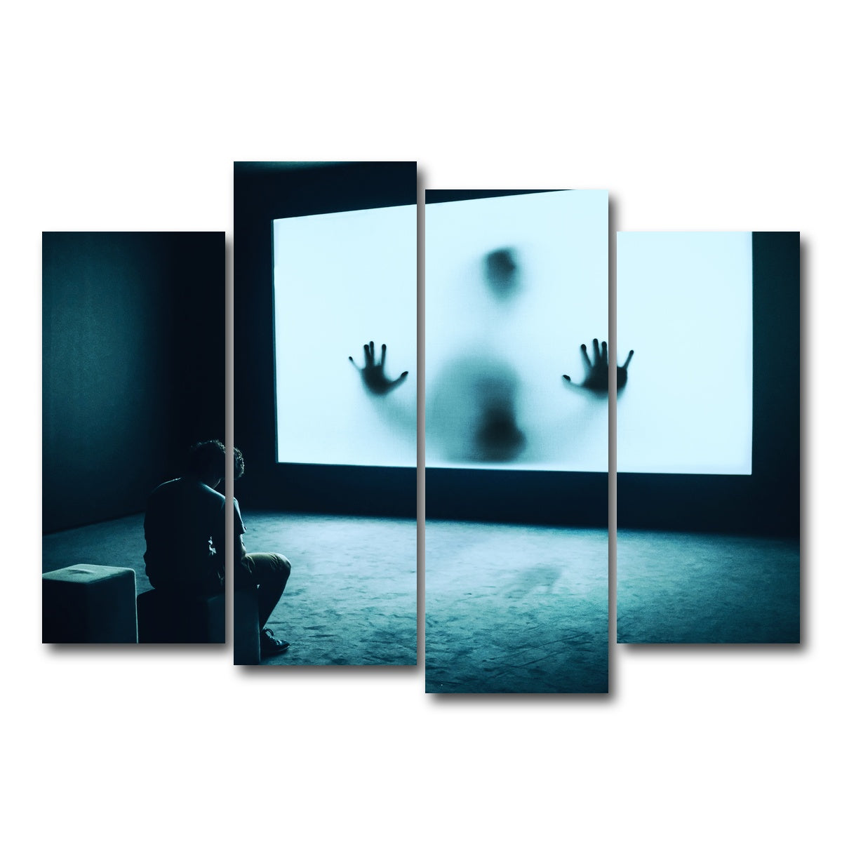 AUTO-MOCKUP WHITE | Horror | 4 Piece | Gallery Wrap Canvas | group=4_normal