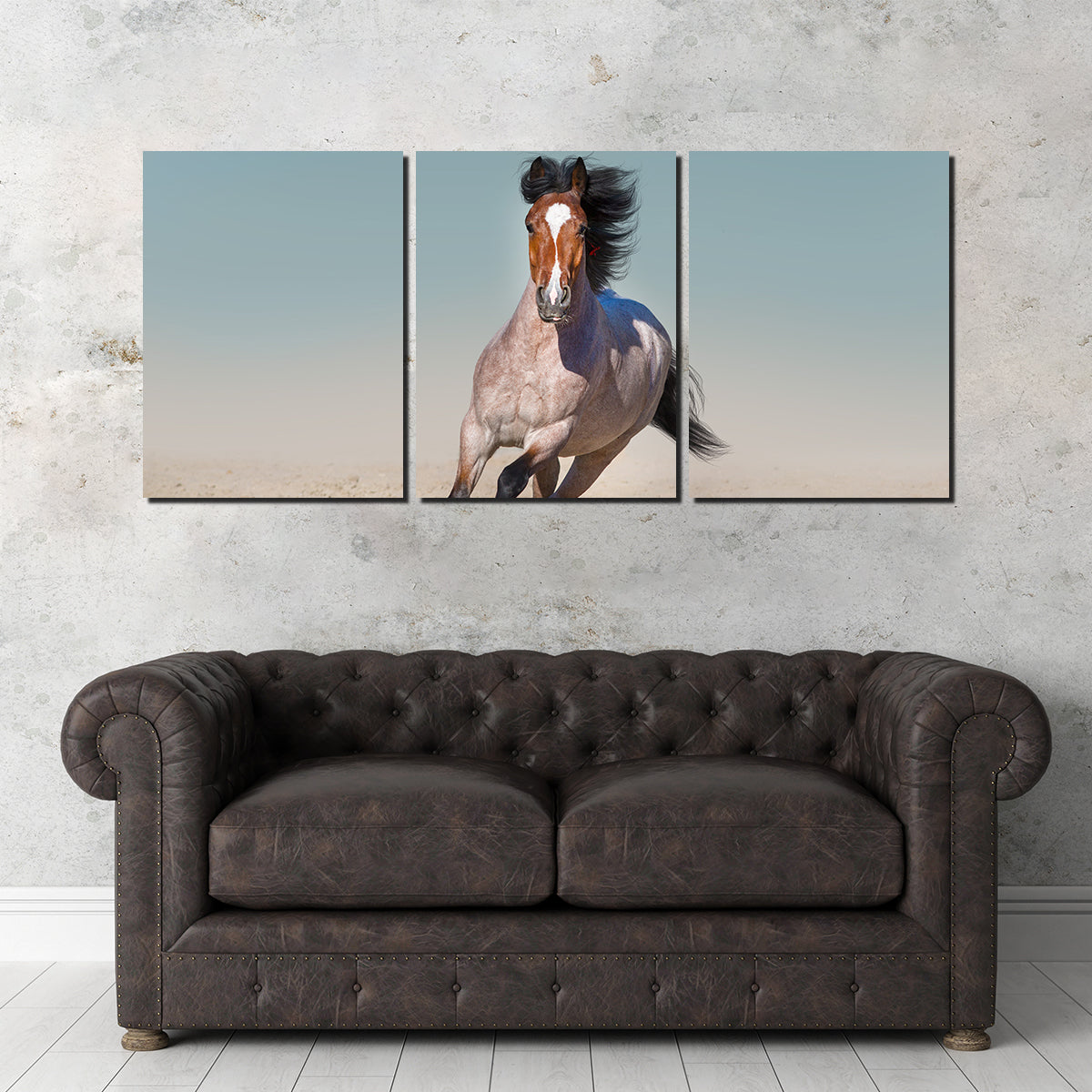 Horse Desert Run Wall Art